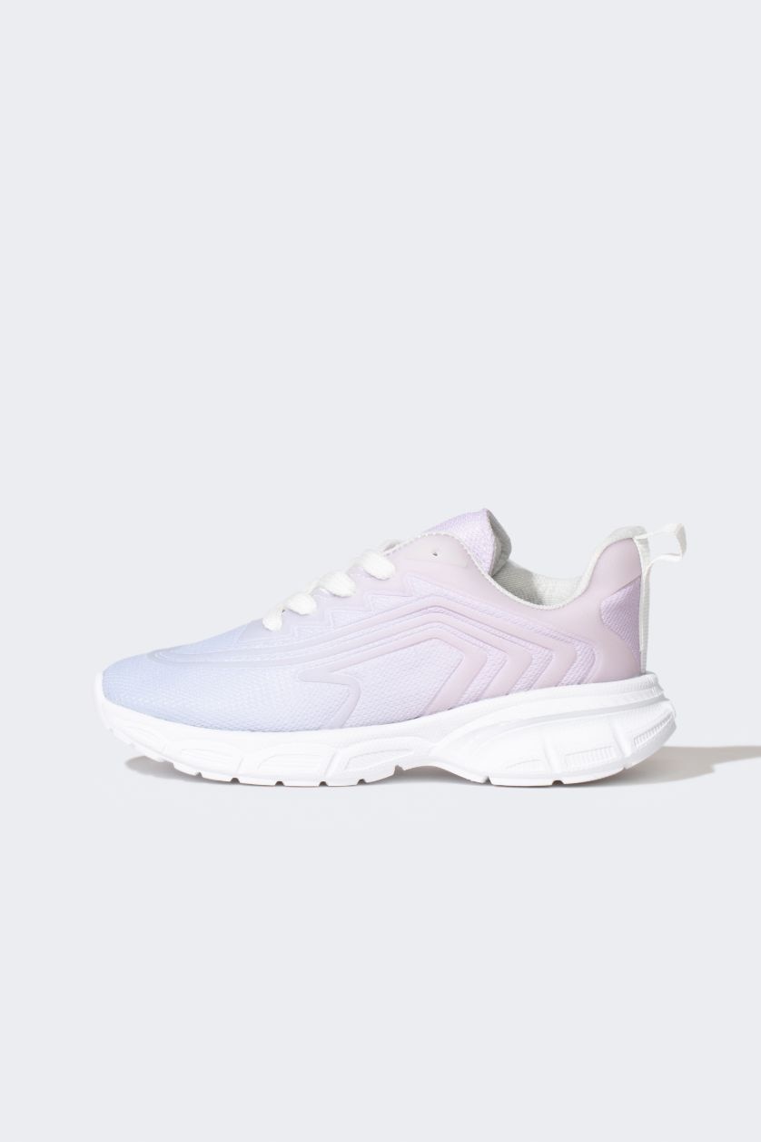 Kız Çocuk - Genç Kız Açık Mor Kız Çocuk Kalın Taban Spor Ayakkabı