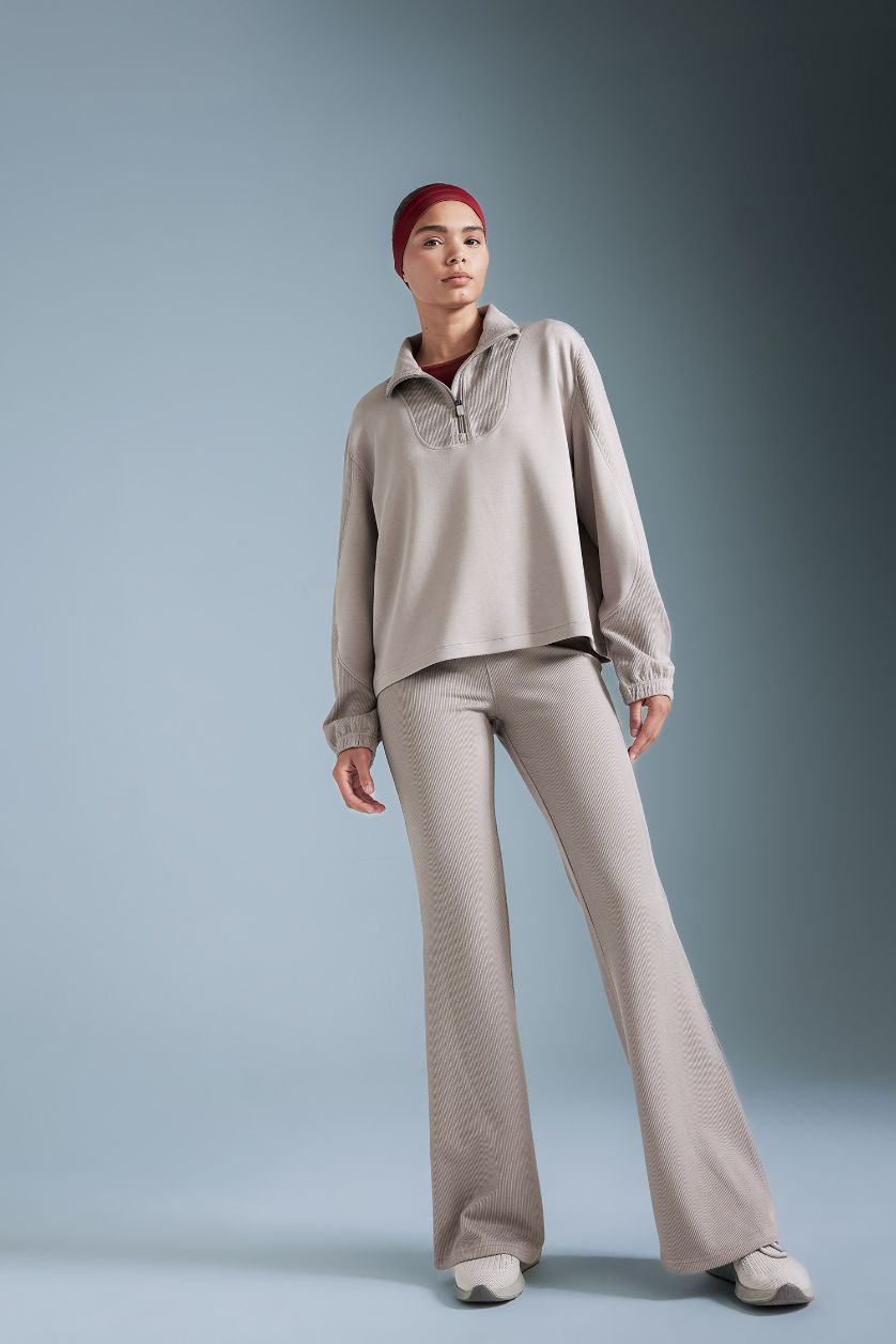 WOMAN Grey Oversize Modal Sports Sweatshirt
