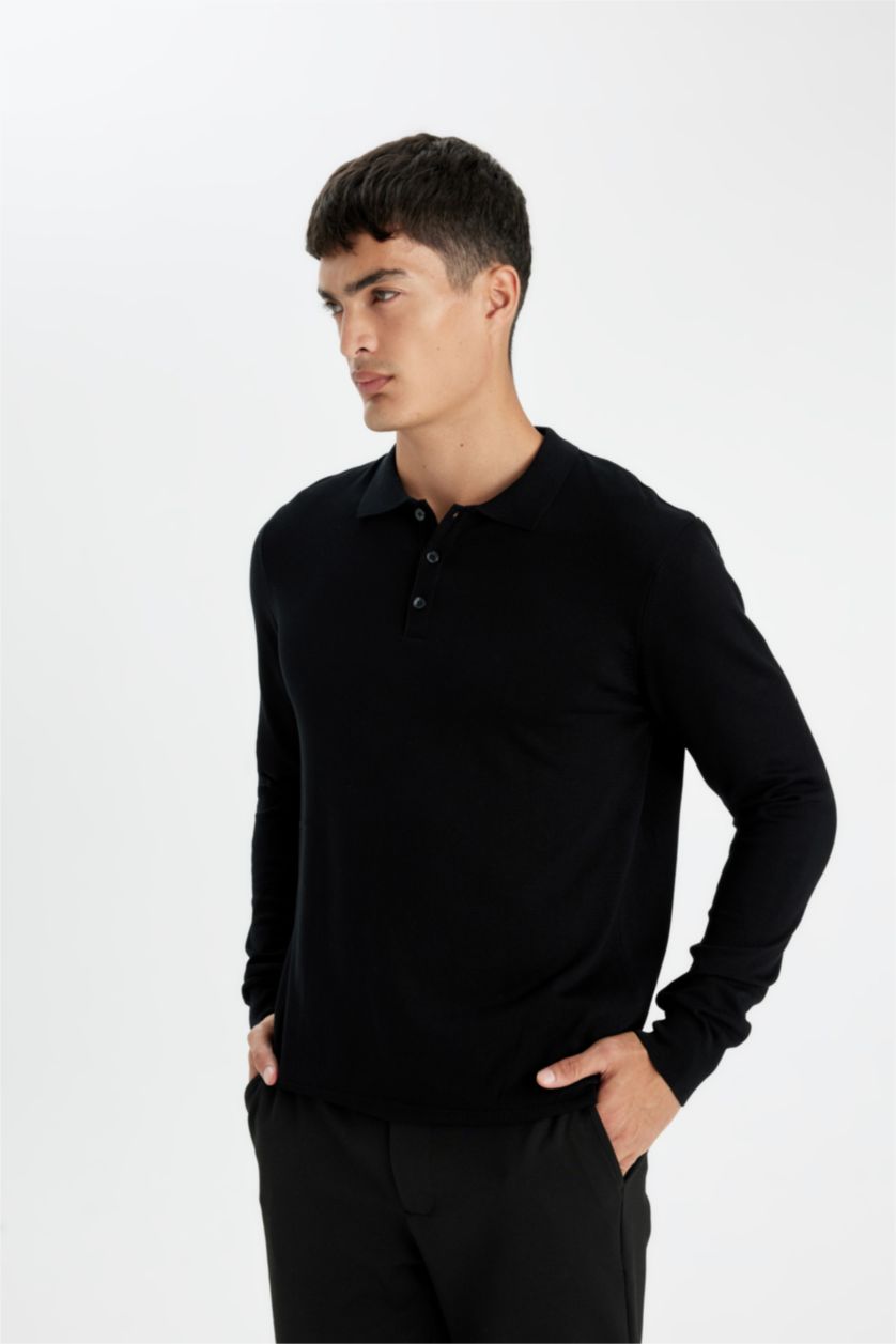 MAN Black Standard Fit Knitwear Pullover
