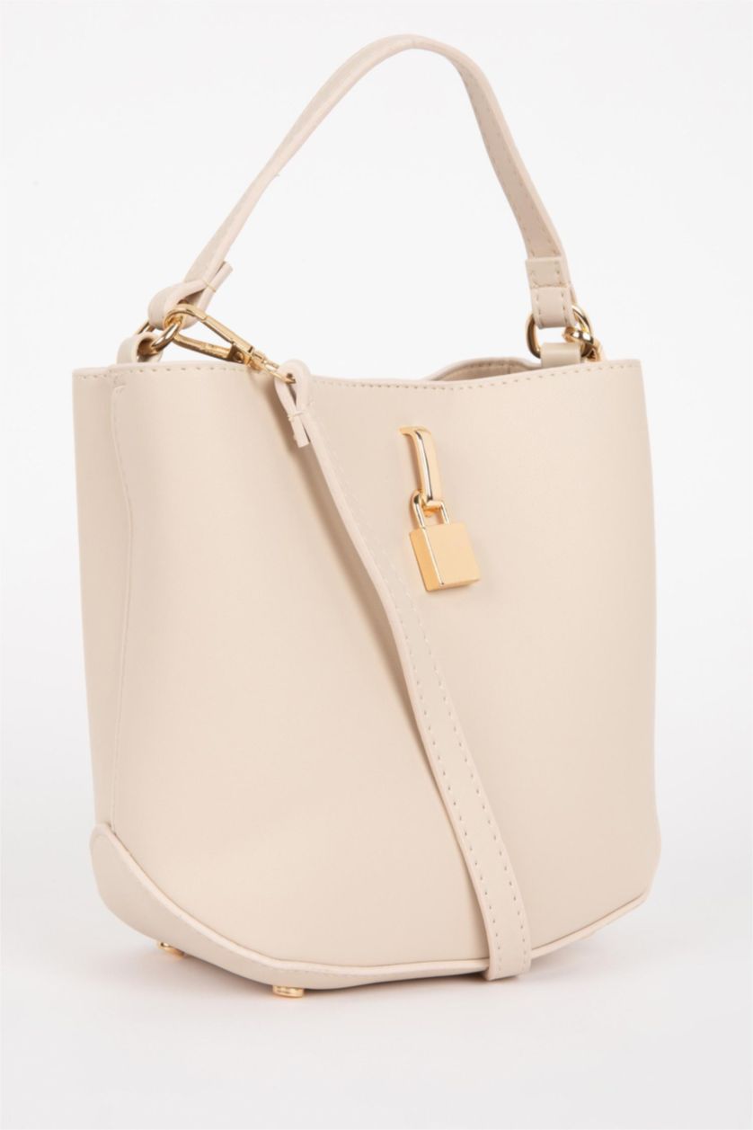 Kadın Bej Kadın Suni Deri Omuz Çantası