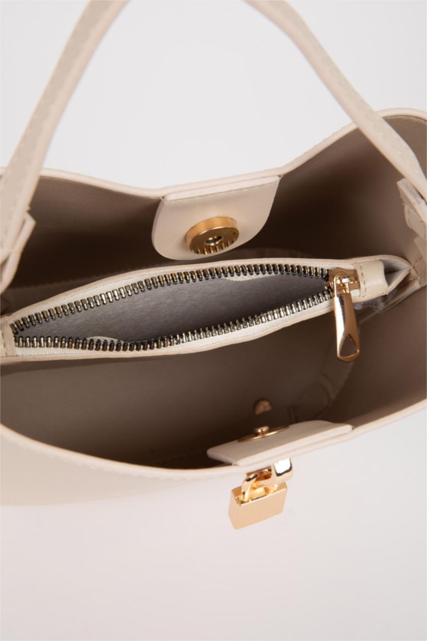 Kadın Bej Kadın Suni Deri Omuz Çantası