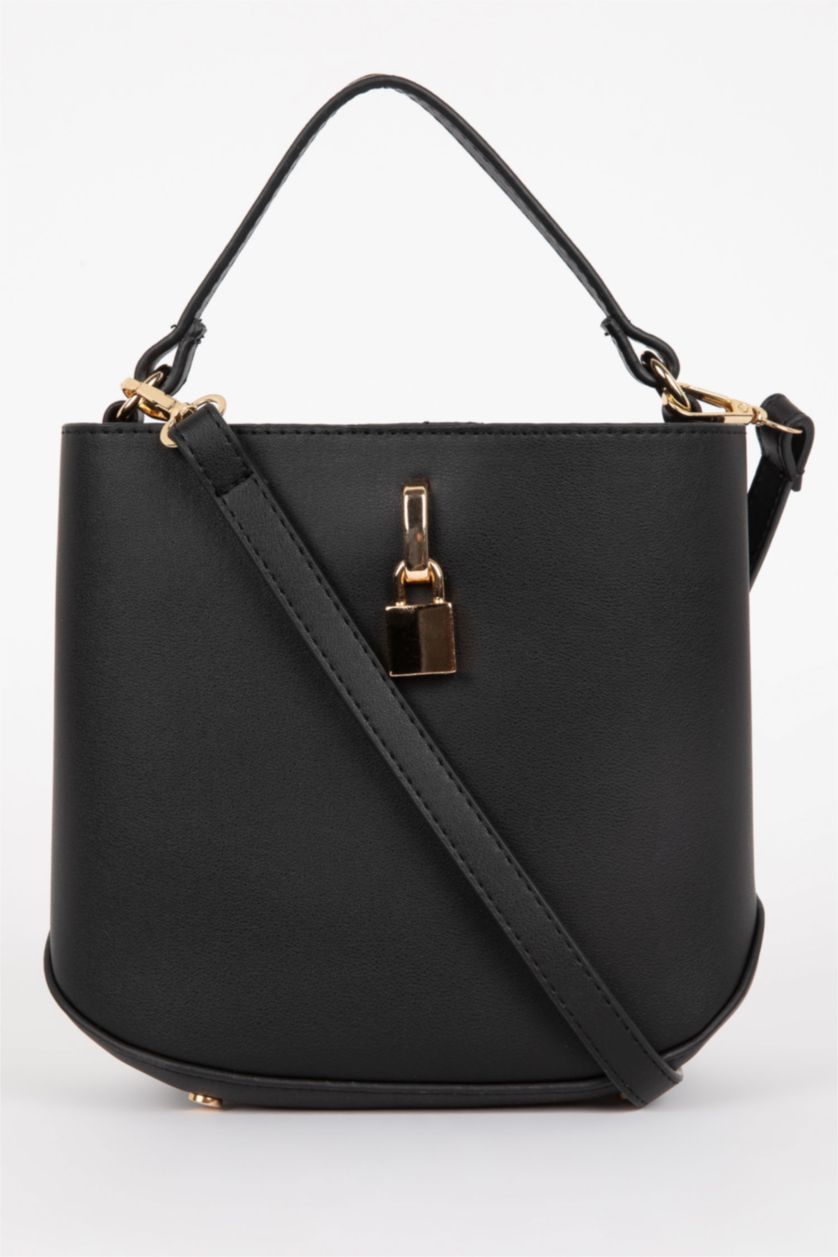 FEMME Noir Sac en Simili Cuir Pour Femme