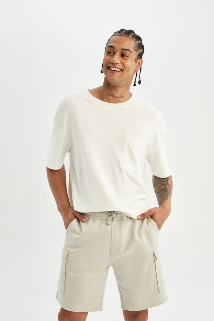 MAN Stone Regular Fit Bermuda Shorts