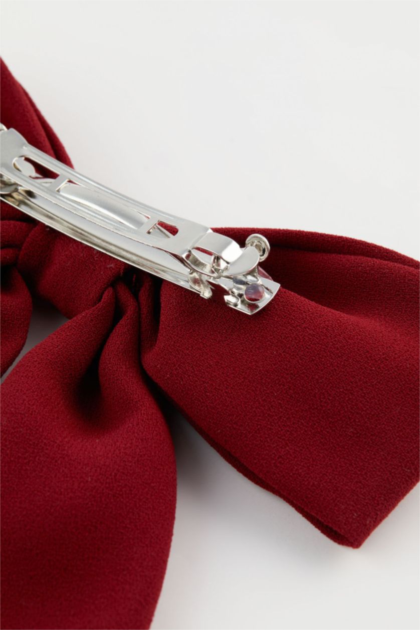 Kadın Bordo Kadın Bordo Kurdeleli Çıtçıtlı Toka