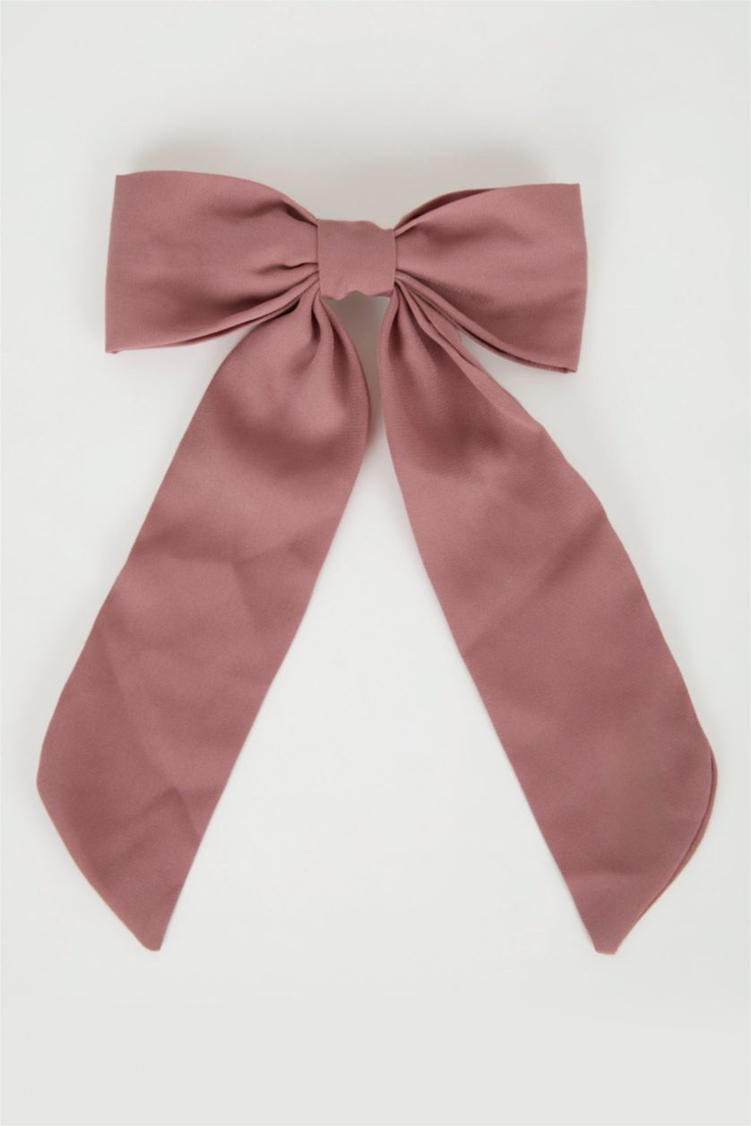 FEMME Rose Barrette à cheveux avec nœud en ruban rose