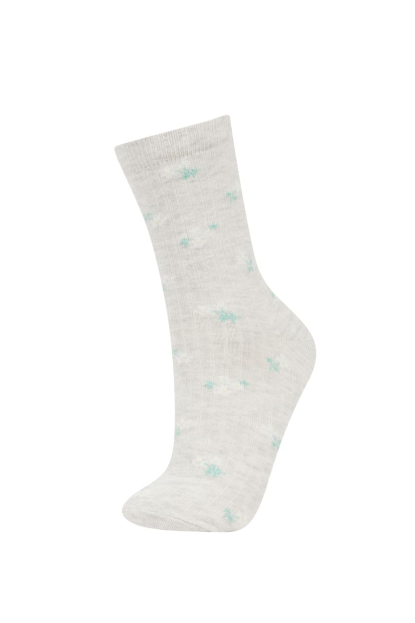 نساء Karma جوارب طويلة قطن نسائي فلورال - 5 قطع