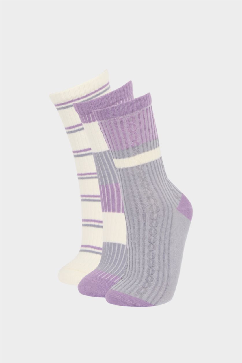 نساء Karma جوارب طويلة نسائية من قطن - 3 قطع