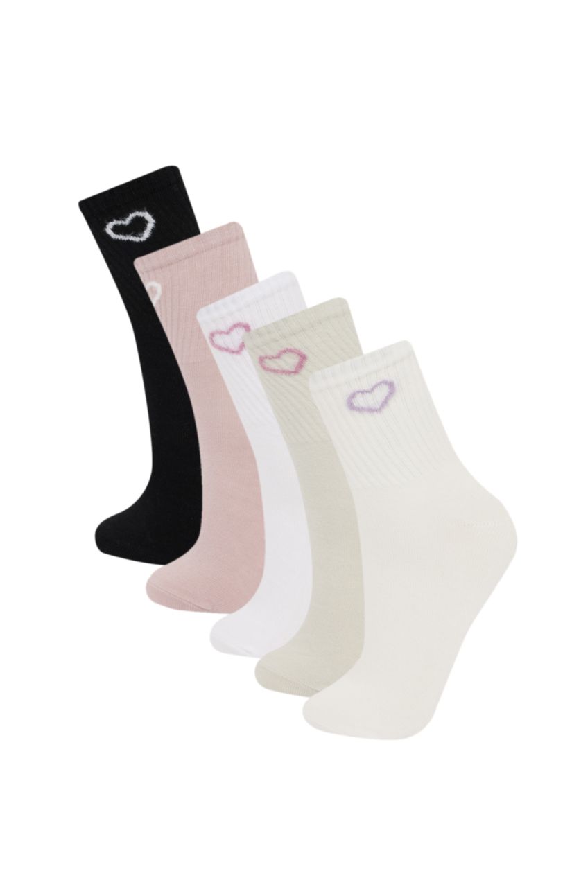 Әйелдерге Түрлі түсті Әйелдерге жүрек мақта 5 орташа мойын