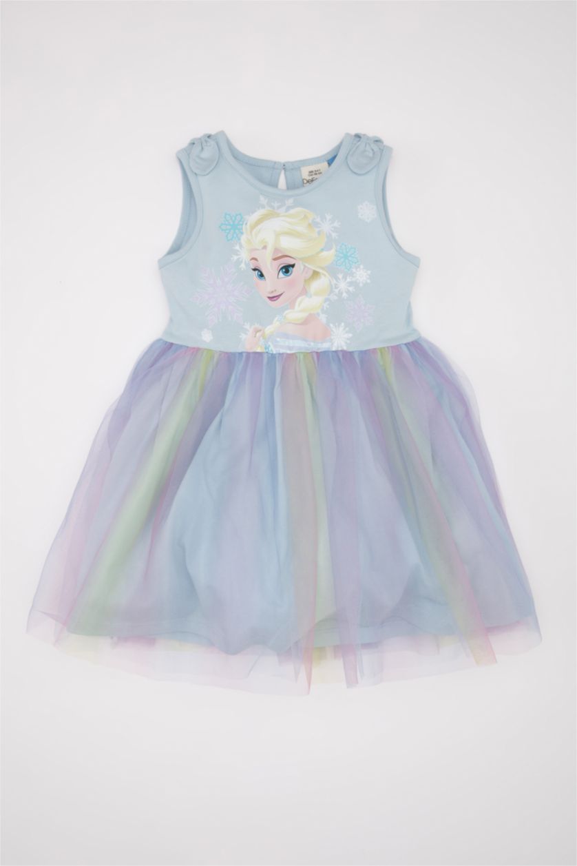 Baby Girl Light Blue Baby Girl Frozen Sleeveless Dress