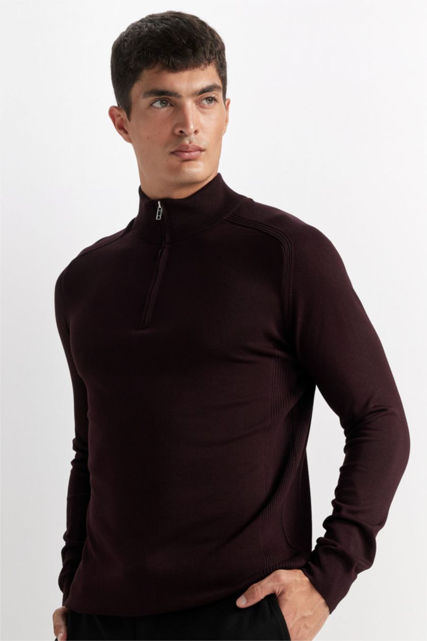 HOMME Bordeaux Pull Tricot
