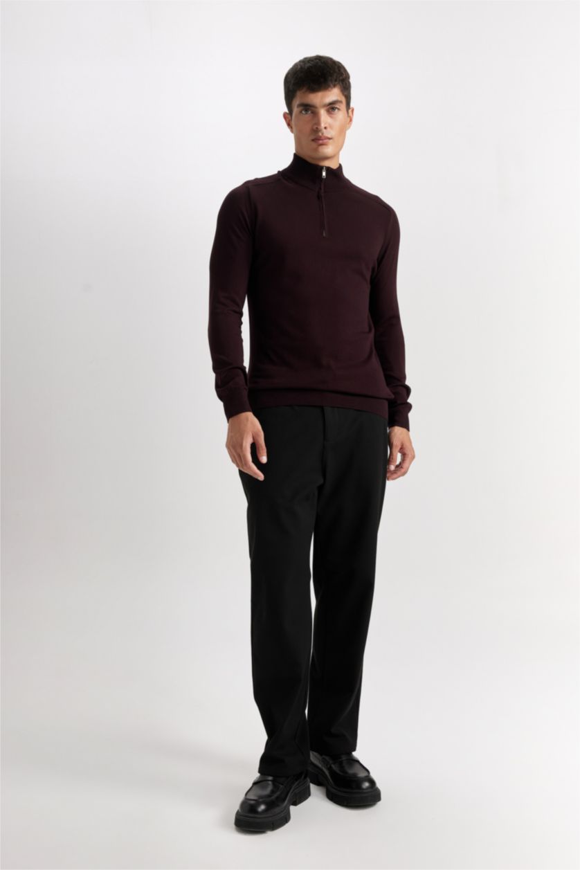 HOMME Bordeaux Pull Tricot