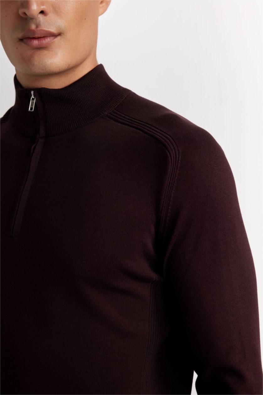 HOMME Bordeaux Pull Tricot