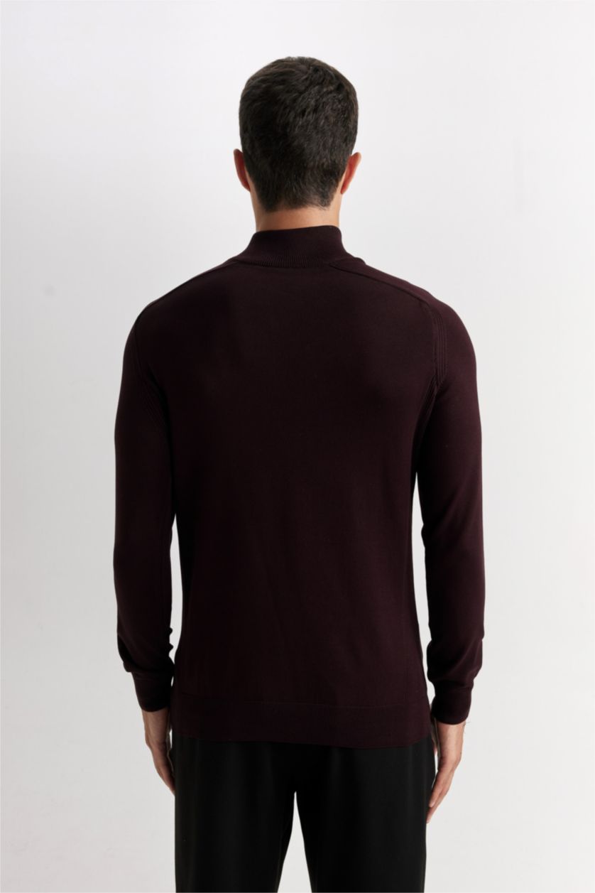 HOMME Bordeaux Pull Tricot