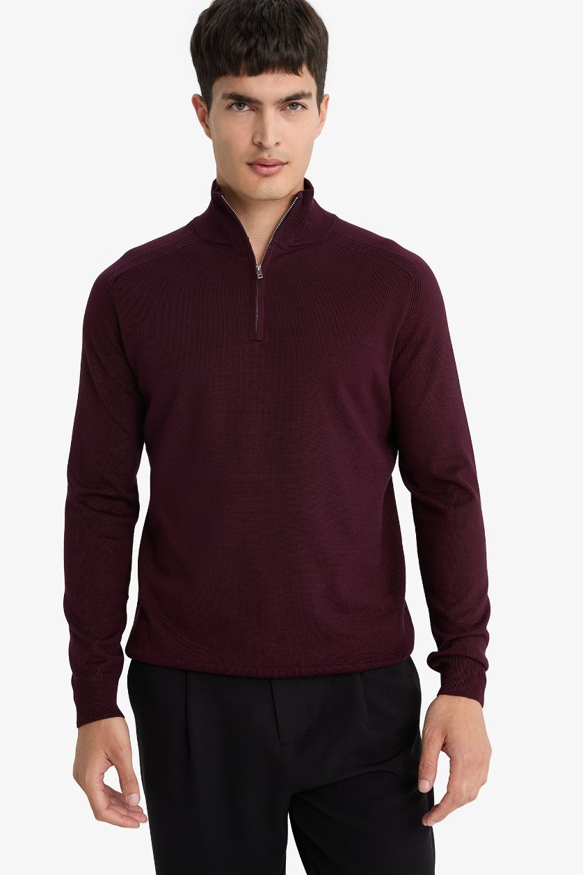 MAN Bordeaux Standard Fit Knitwear Pullover