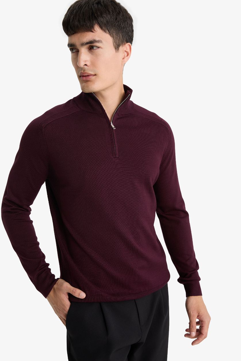 MAN Bordeaux Standard Fit Knitwear Pullover