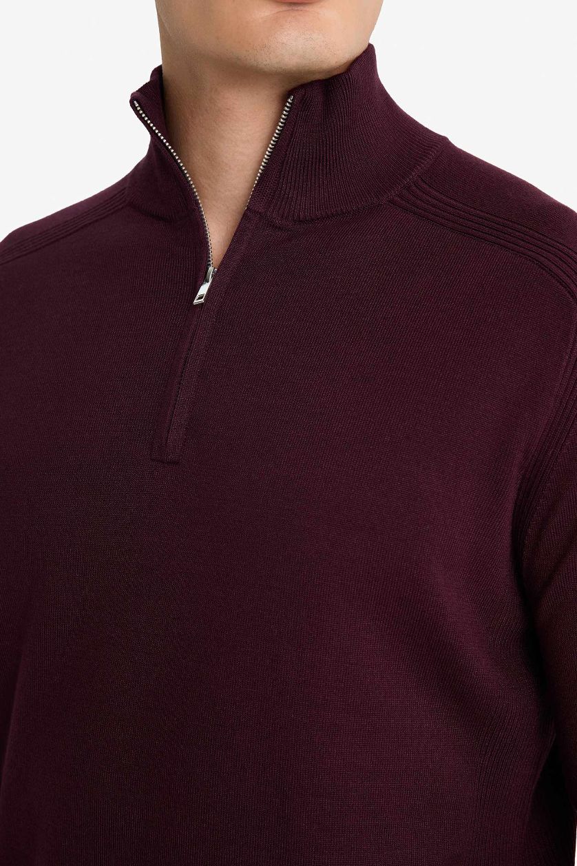 MAN Bordeaux Standard Fit Knitwear Pullover