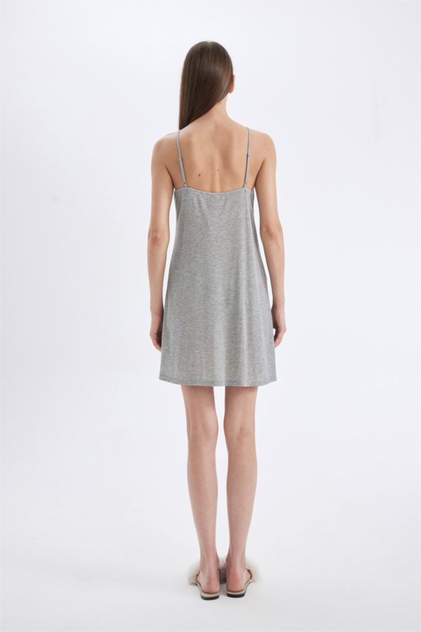 WOMAN Grey Melange Ribana Knitted Dress
