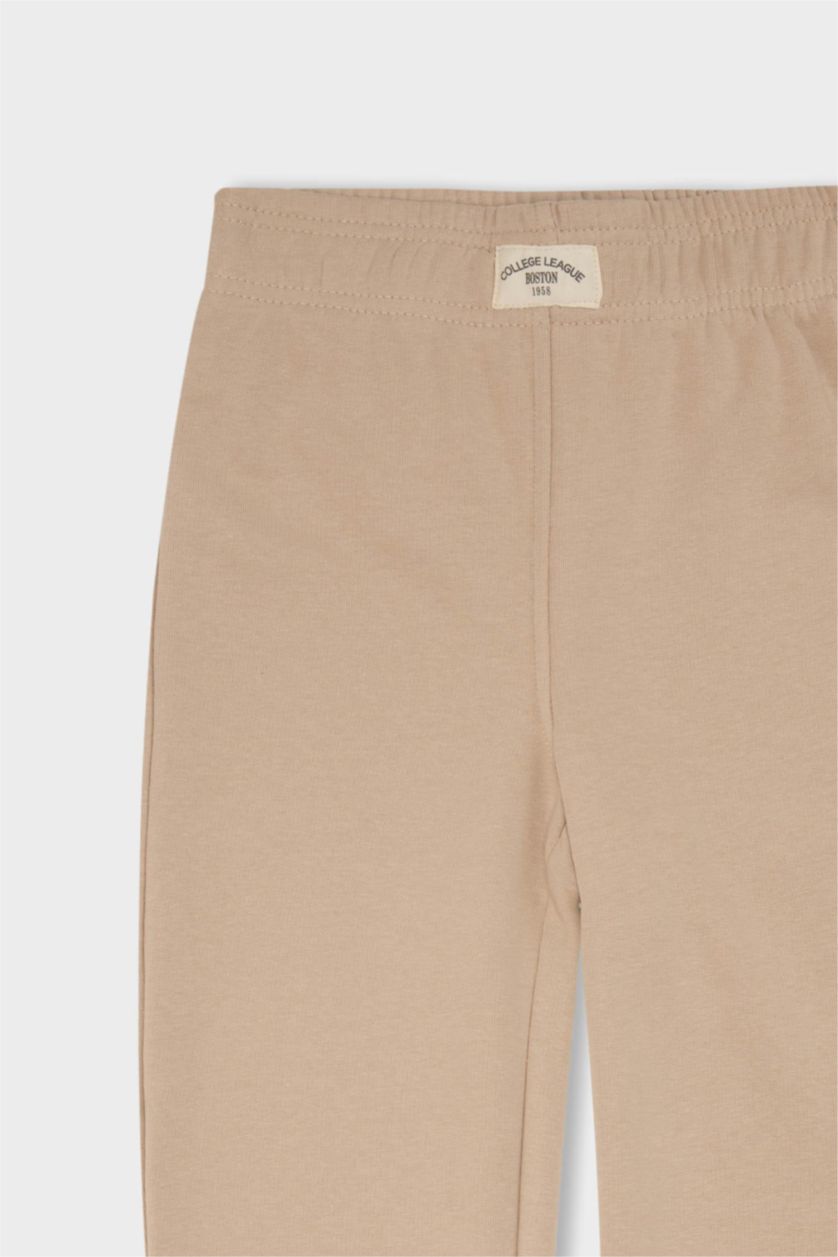 GIRLS & TEENS Beige Girl Elastic Waist Jogger Sweatpants