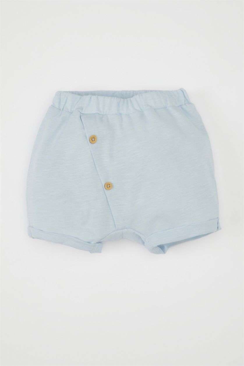 طفل صغير أزرق فاتح سيت ولادي شورت وتيشيرت - قطعتين