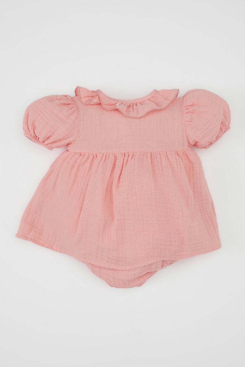 طفلة صغيرة زهري جمبسوت بيبي بناتي موسلين حديثي الولادة