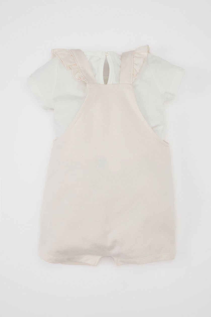 BABY GIRL Light Pink Baby Girl Disney Mickey & Minnie T-Shirt Jumpsuit 2 Piece Set