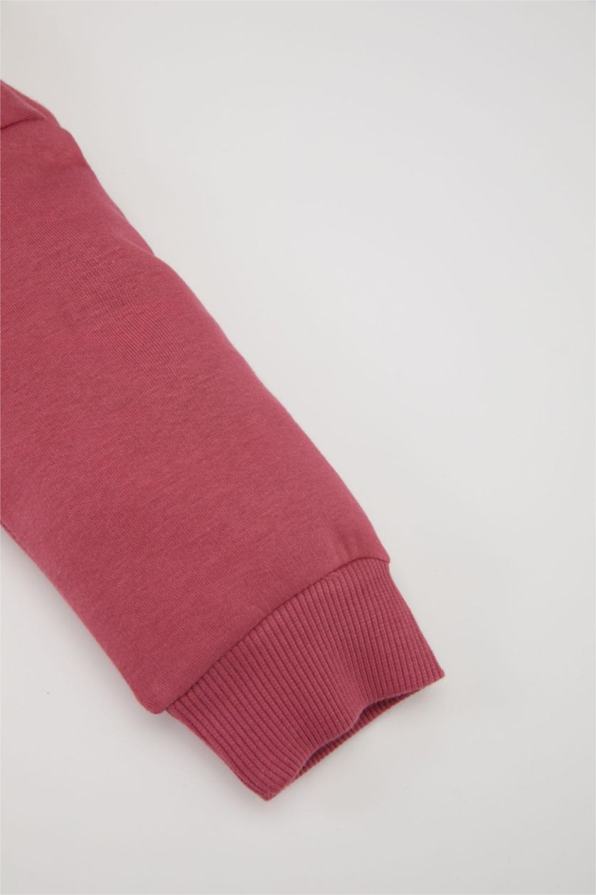 BABY GIRL Purple Girl Baby Printed Sweatshirt Sweatpants 2 Piece Set