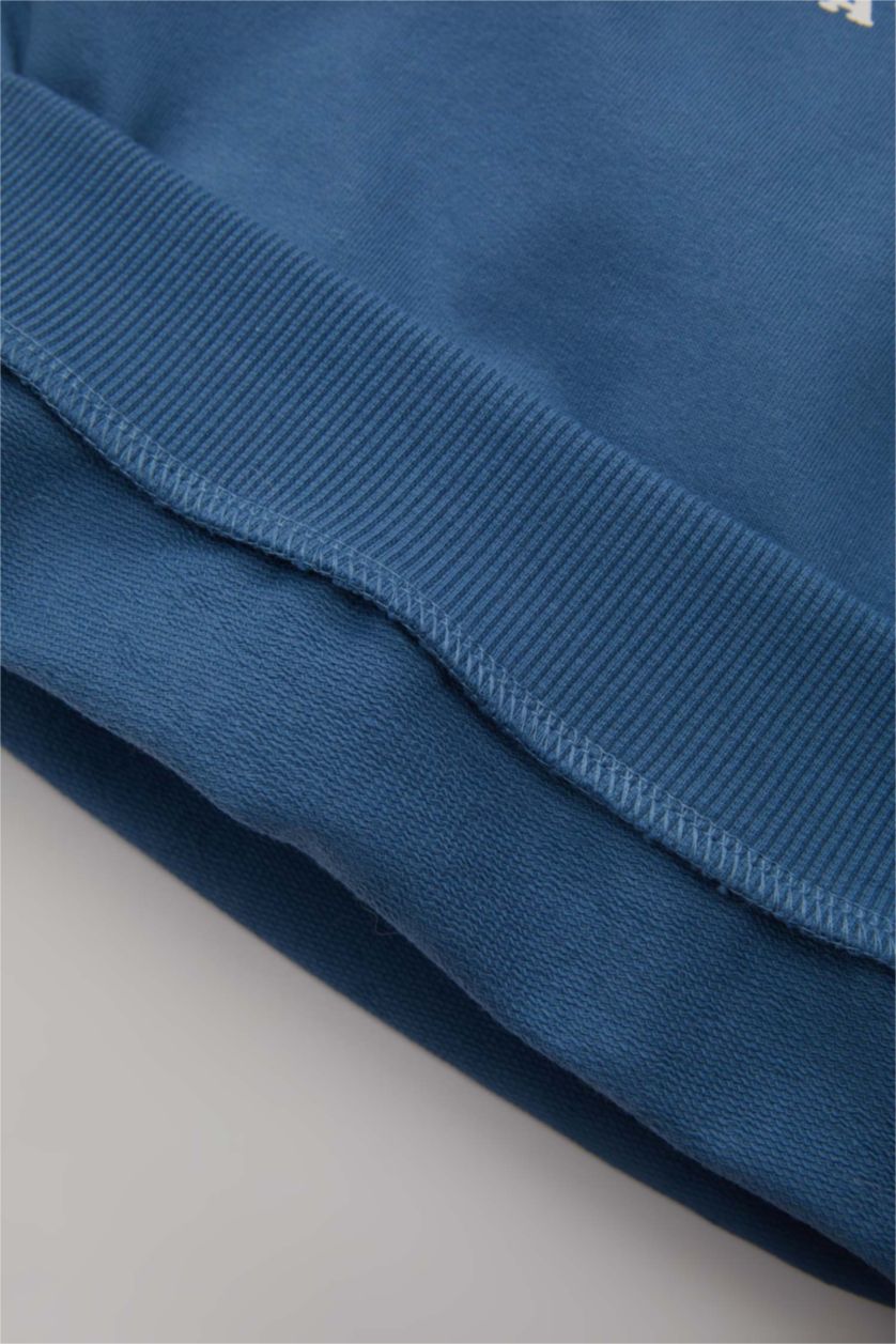 BABY GIRL Blue Baby Girl Printed Sweatshirt Sweatpants 2 Piece