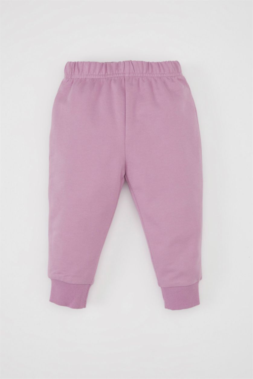 BÉBÉ FILLE Violet Ensemble de Sweat-shirt imprimé et Sweatpants pour BéBé Fille