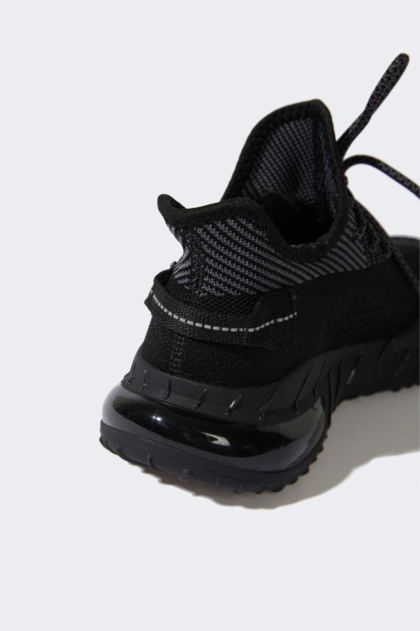 FEMME Noir Baskets plates pour femme