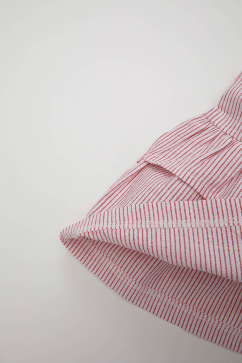 Малыши девочки Красный Рубашка с коротким рукавом для малышей девочек