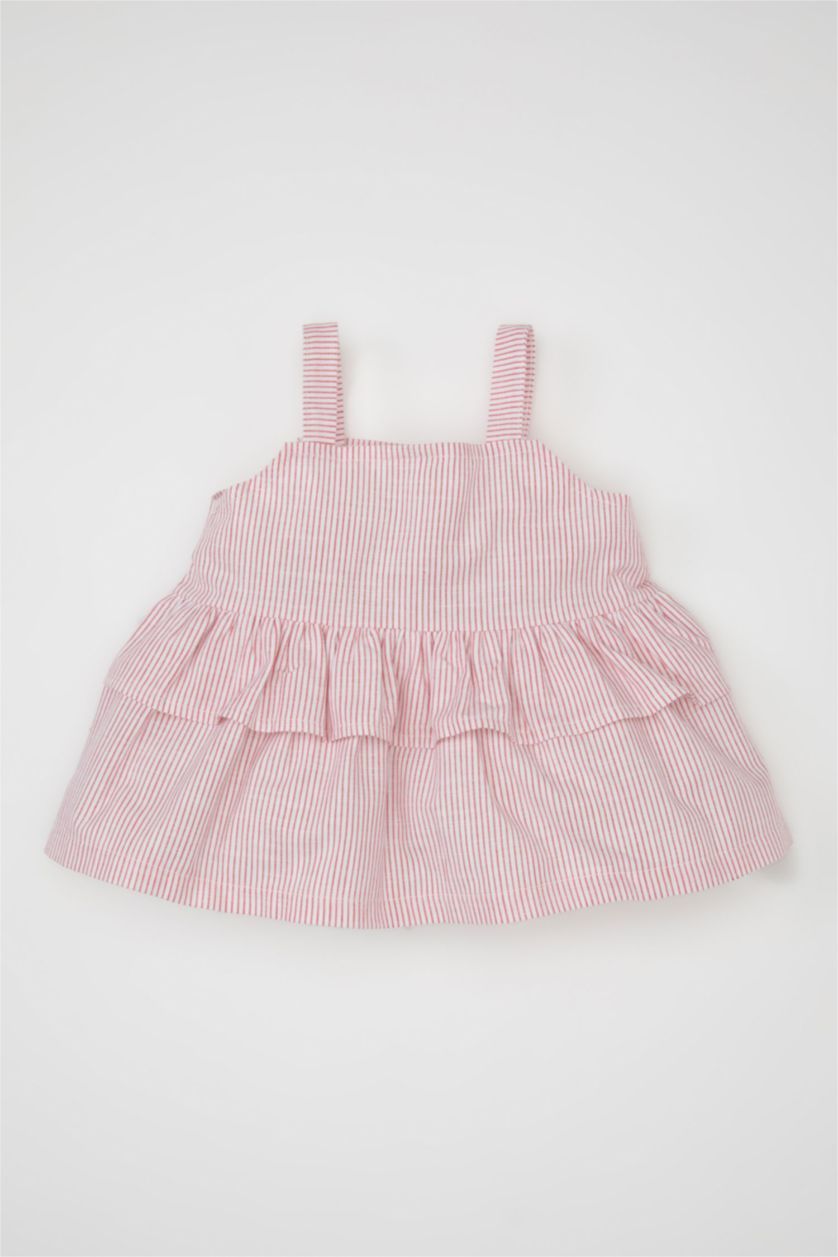 Малыши девочки Красный Рубашка с коротким рукавом для малышей девочек