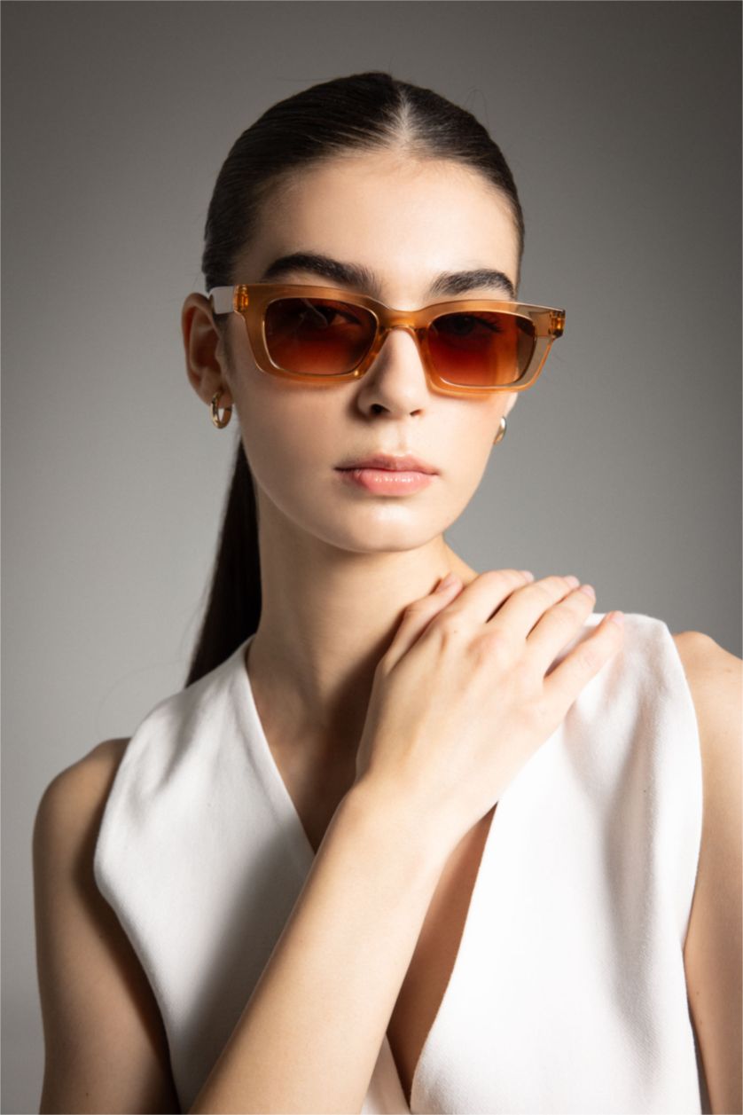 Женщины Бежевый Солнцезащитные очки для женщин