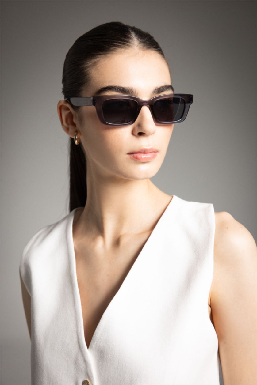 Kadın Lacivert Kadın Dikdörtgen Güneş Gözlüğü