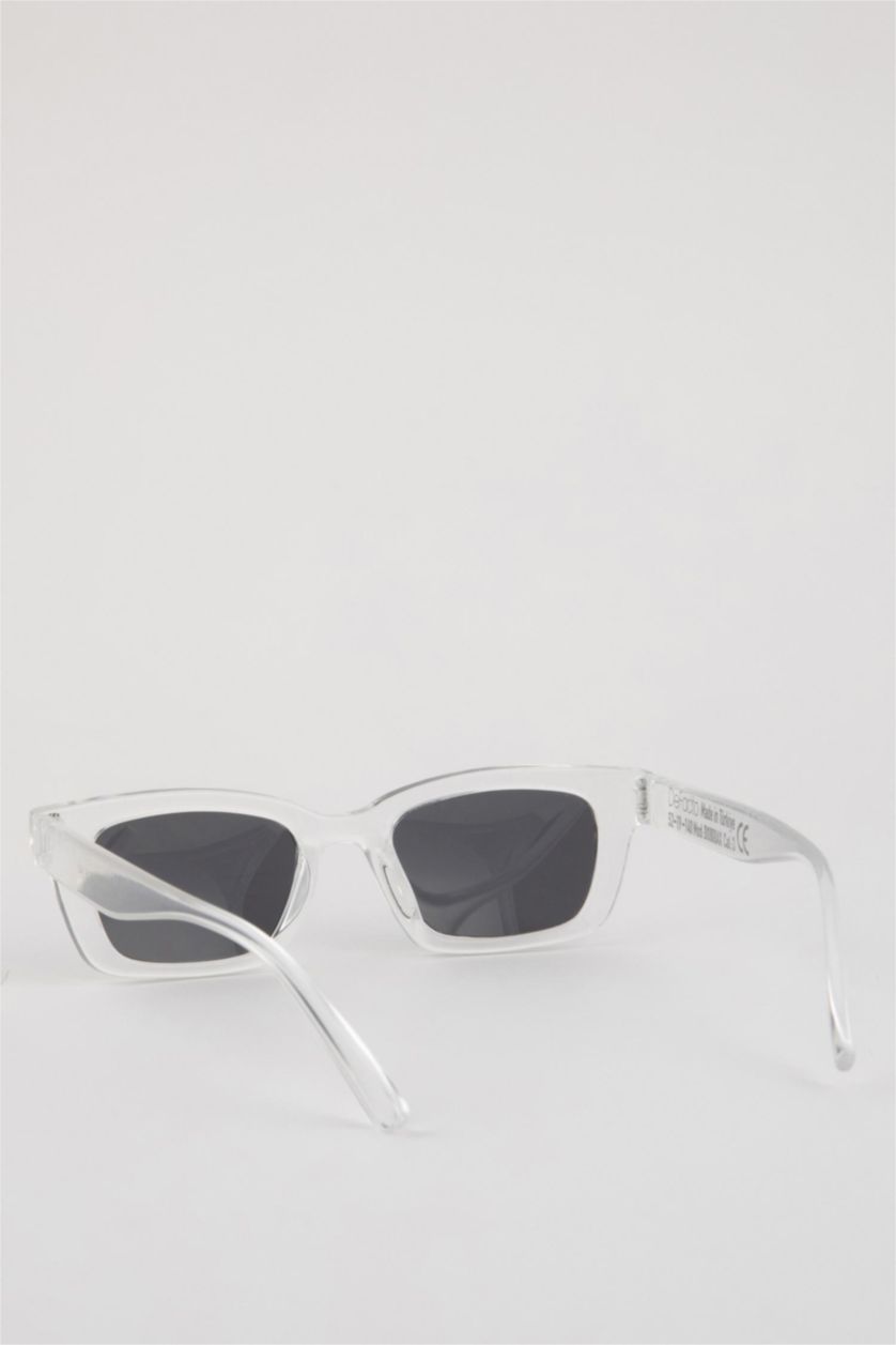 Kadın Beyaz Kadın Dikdörtgen Güneş Gözlüğü