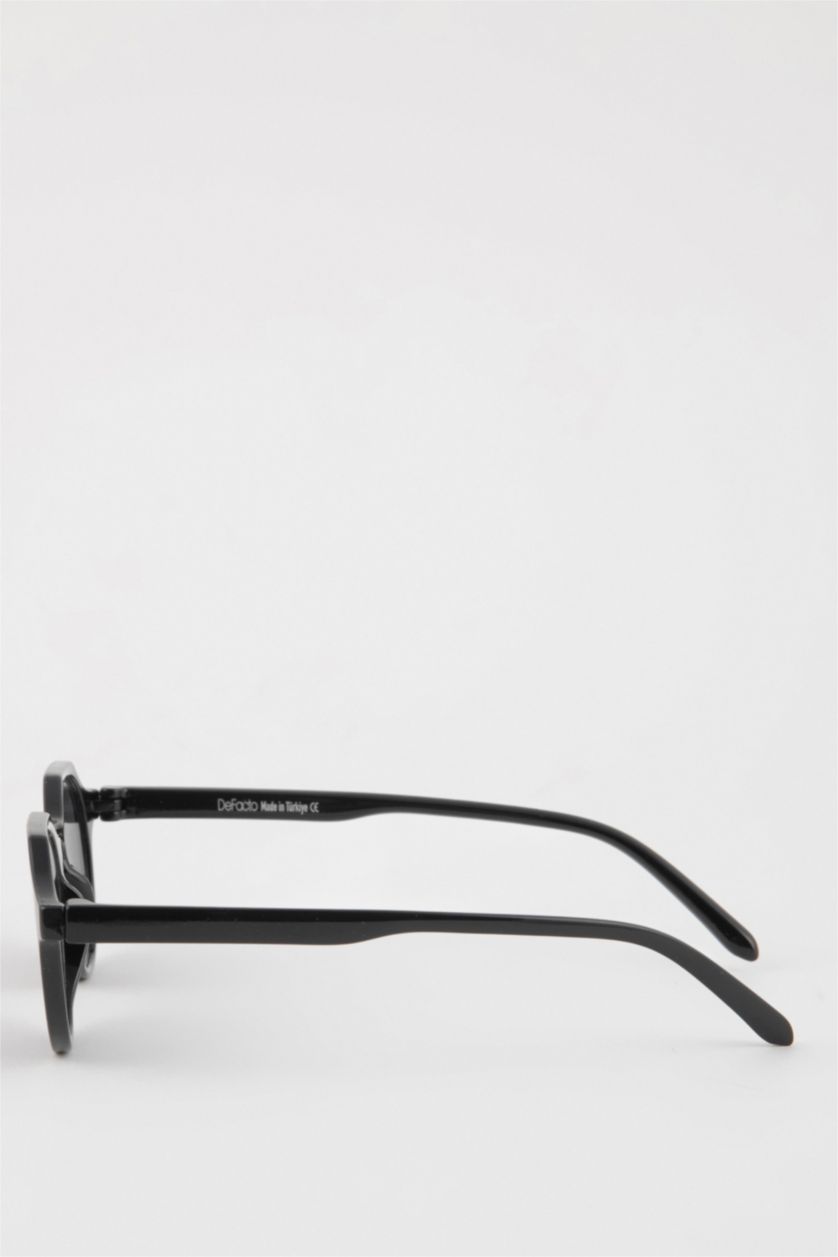 Erkek Siyah Erkek Yuvarlak Güneş Gözlüğü