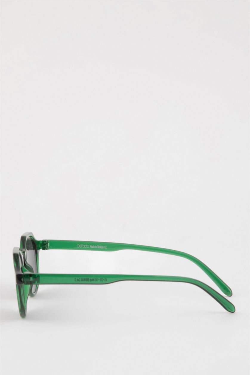 Erkek Yeşil Erkek Yuvarlak Güneş Gözlüğü