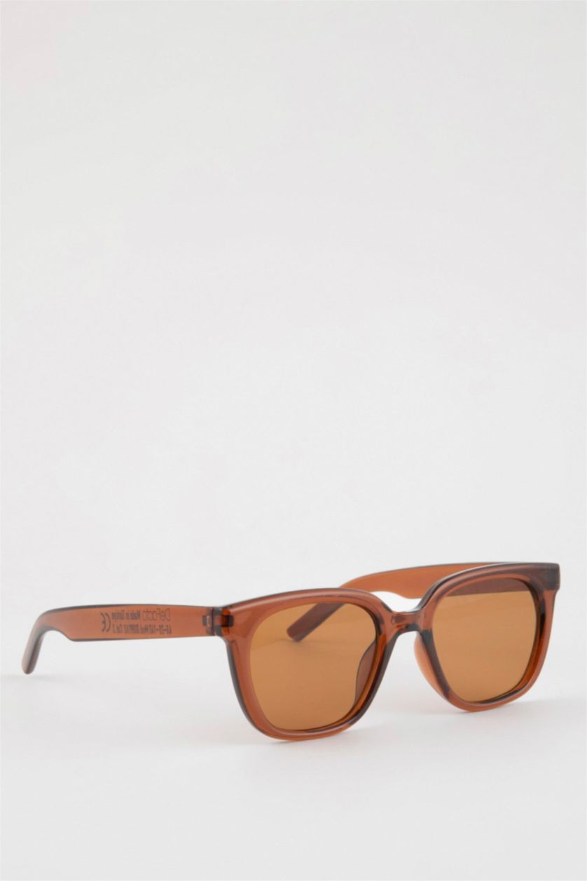 نساء بني غامق نظارة شمسية نسائية مستديرة