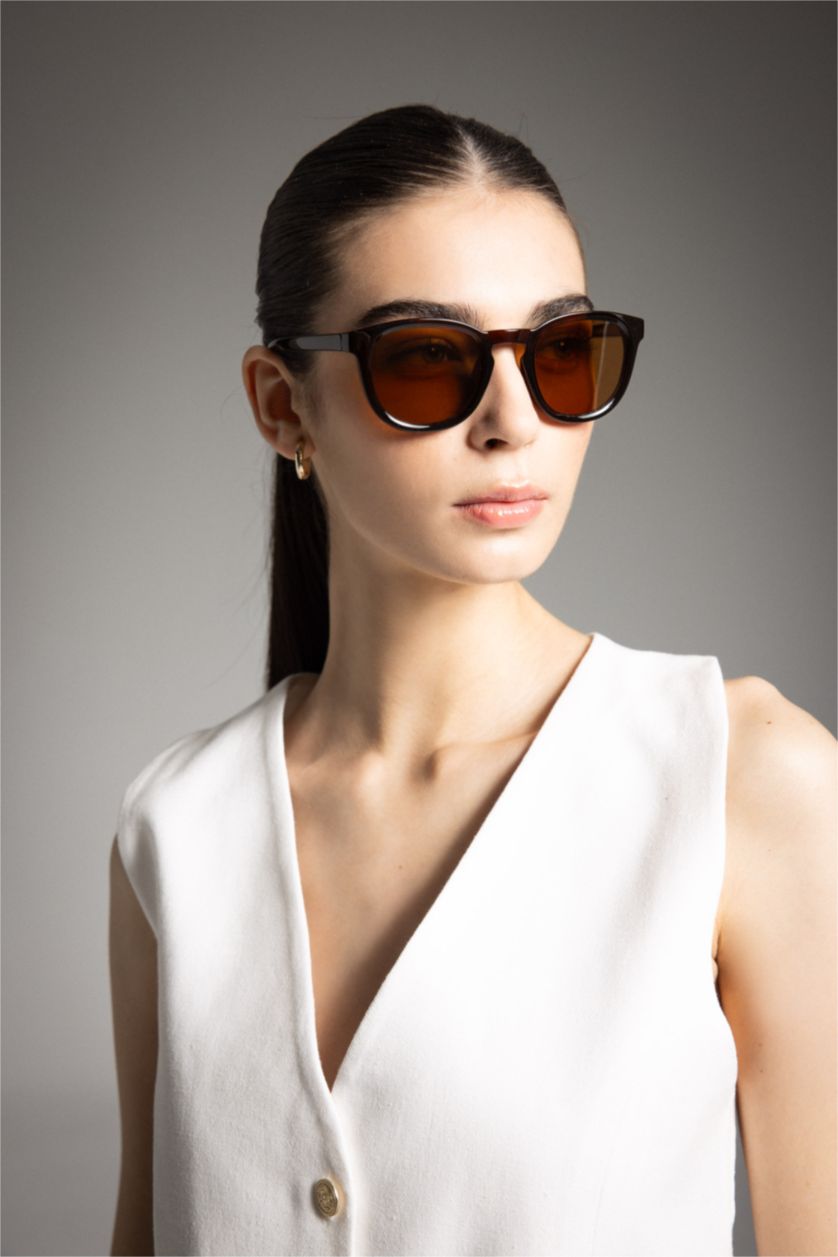 Women Dark Brown Sunglasses