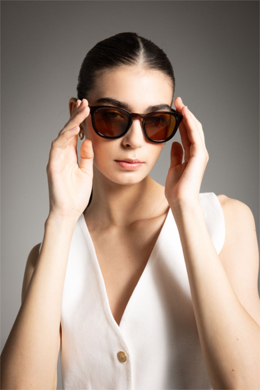 Women Dark Brown Sunglasses