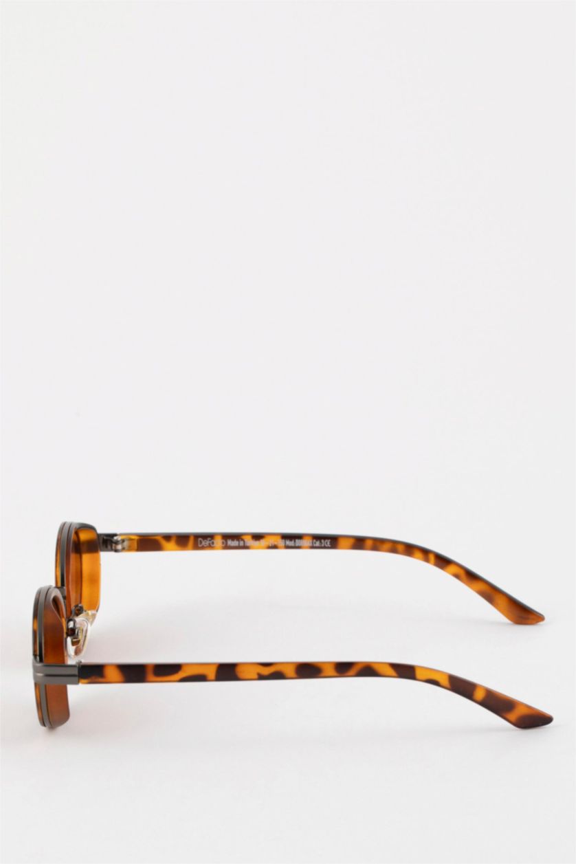 Women Dark Brown Woman Round Sunglasses