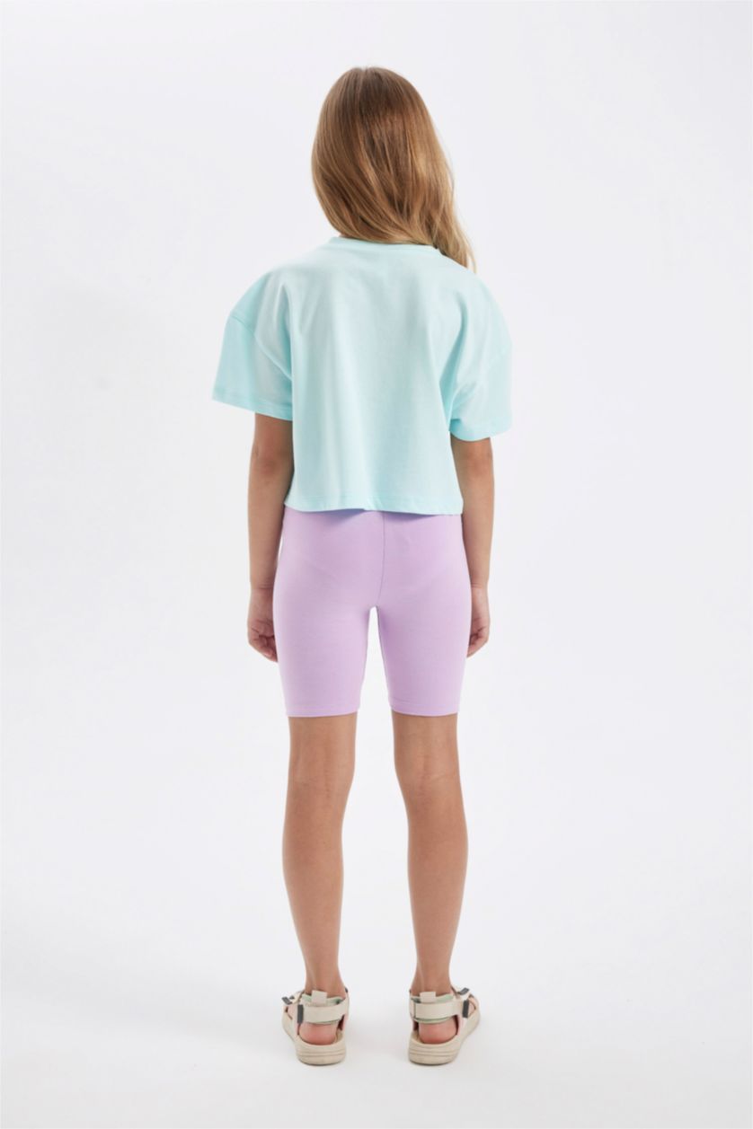 GIRLS & TEENS Lilac Girl Biker Leggings