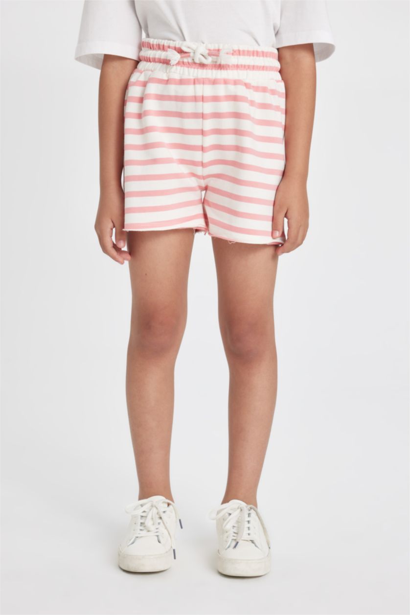 GIRLS & TEENS Pink Girl Striped Shorts