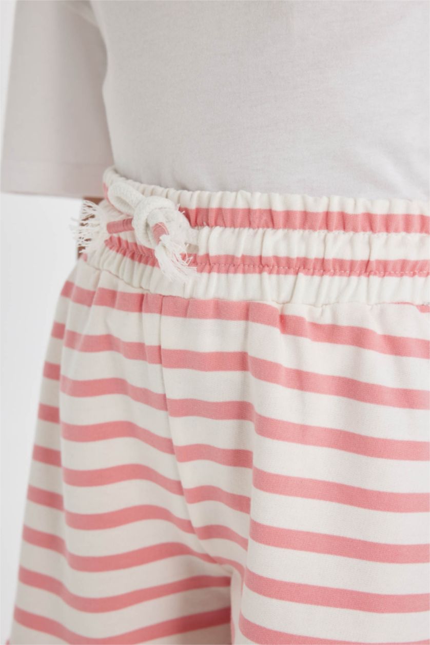 GIRLS & TEENS Pink Girl Striped Shorts