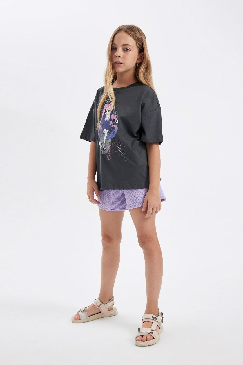 GIRLS & TEENS Lilac Girl Waffle Shorts