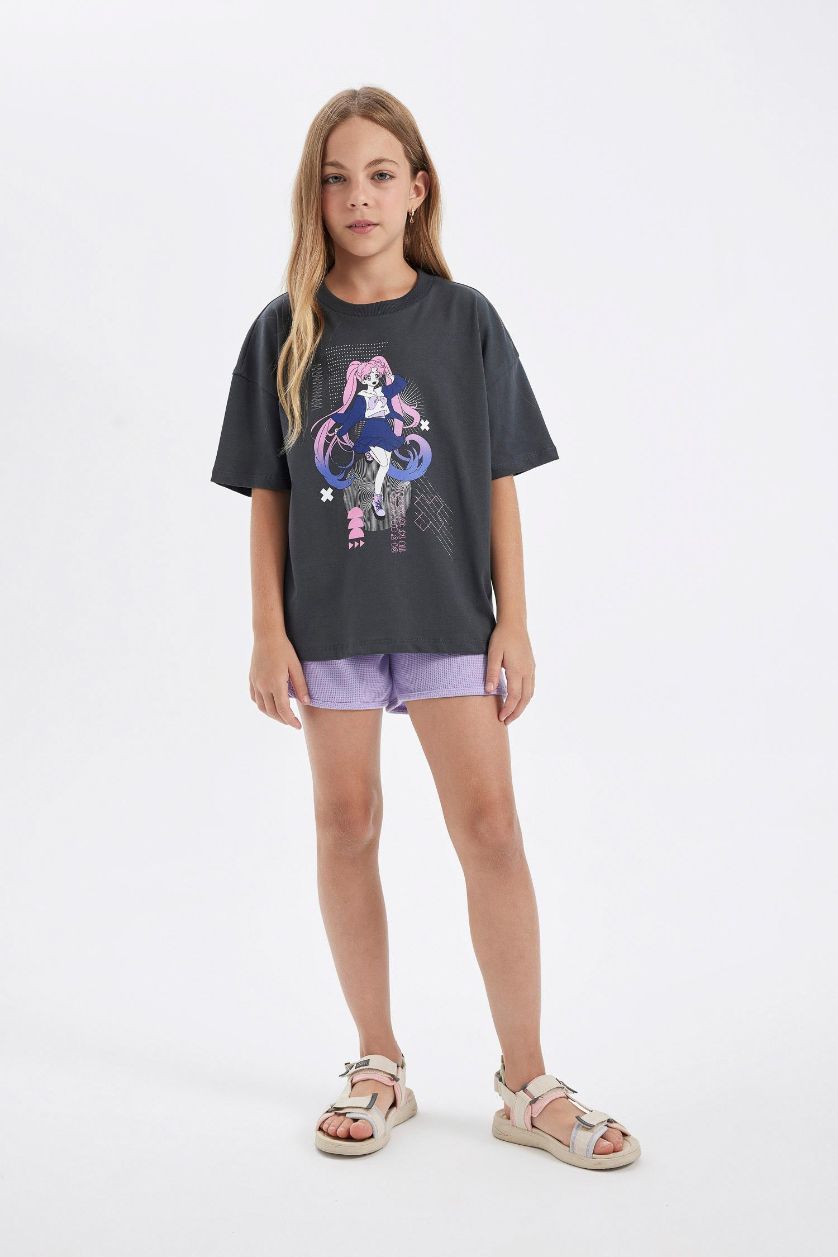 GIRLS & TEENS Lilac Girl Waffle Shorts