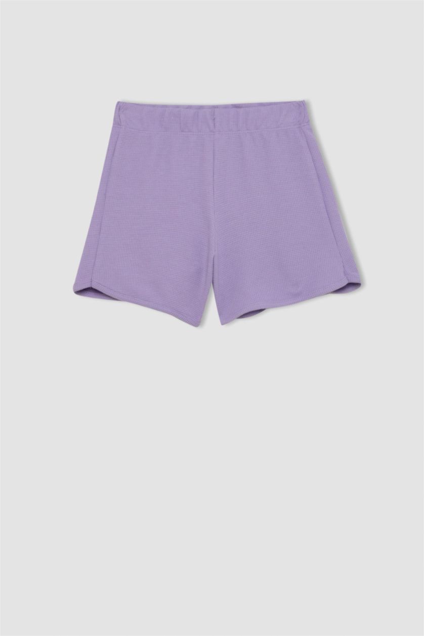 GIRLS & TEENS Lilac Girl Waffle Shorts