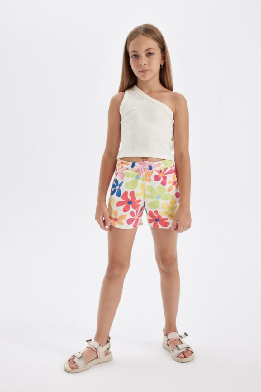 FILLES Écru Short imprimé pour Fille