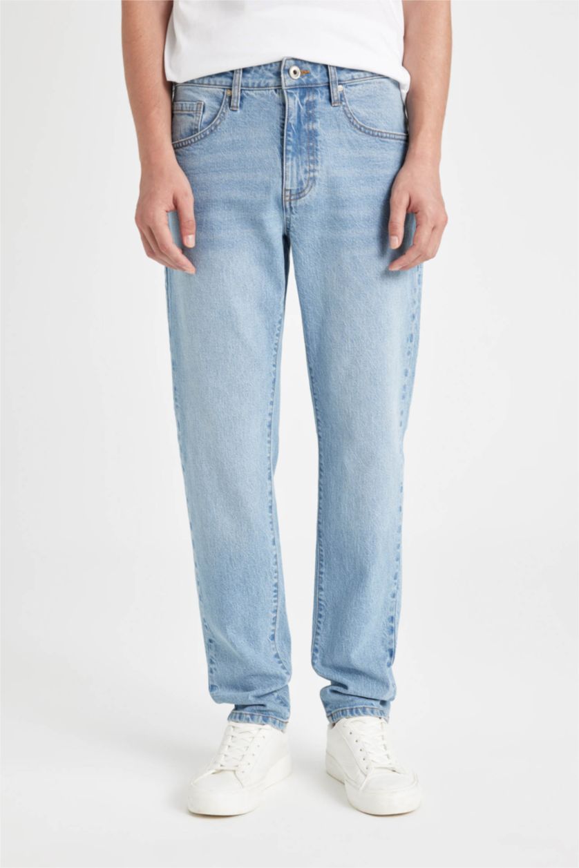 Ерлер Ашық Көк Жіңішке Тар Шалбар