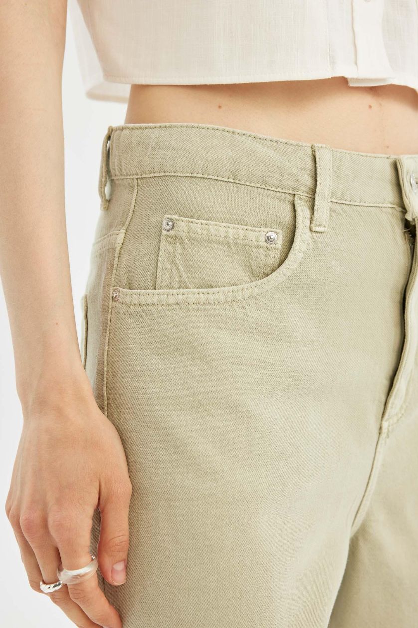 FEMME Bleu Short Coupe Régulière Taille Normale