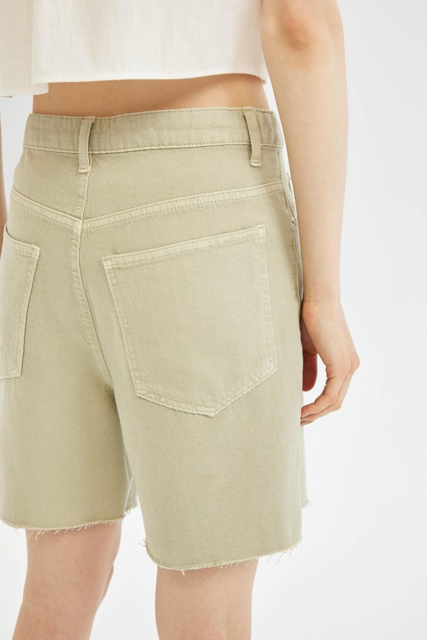 FEMME Bleu Short Coupe Régulière Taille Normale